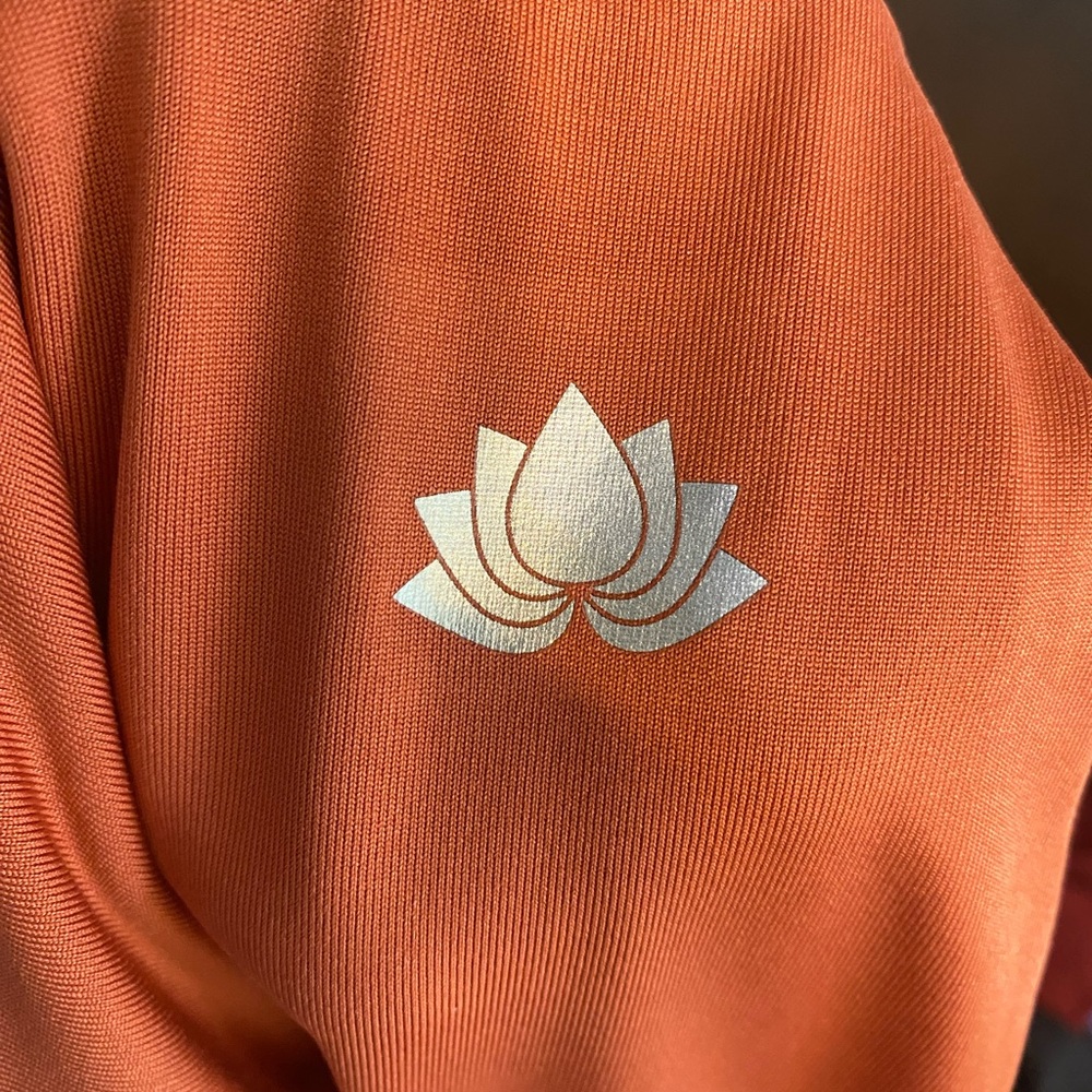 {Snoga} Mesh Basic Burnt Orange Sports Skirt - image 2